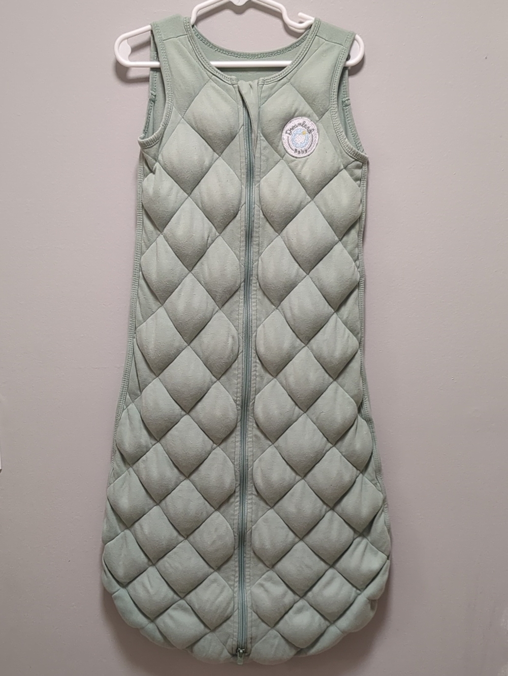 Dreamland Baby Dream Sleep Sack Quilted Mint Green Cotton 12-24 Months